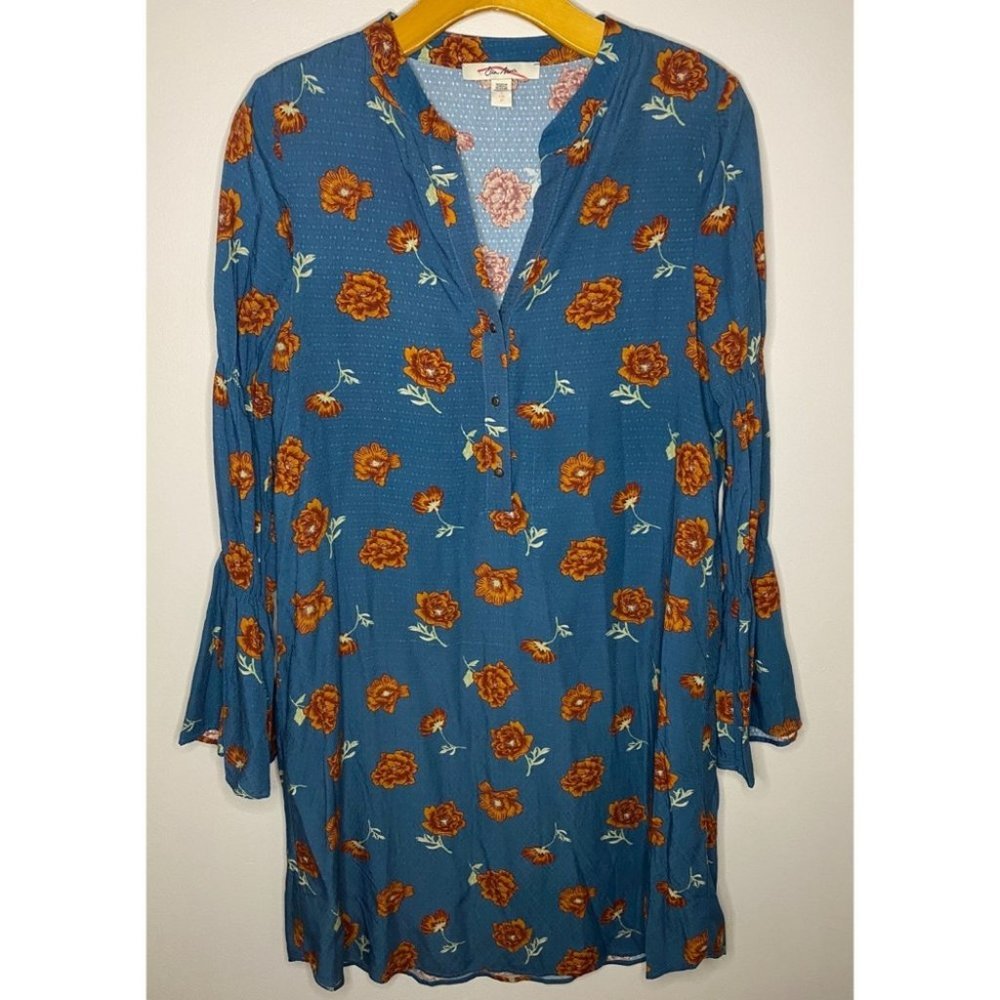 Ella Moon Shirt Dress Bell Sleeves Size Small